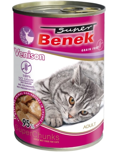 BENEK KOT kąski z dziczyzną w sosie 415g