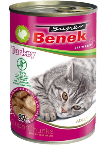 BENEK KOT kąski z indykiem w sosie 415g