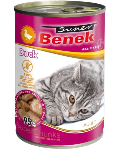 BENEK KOT kąski z kaczką w sosie 415g