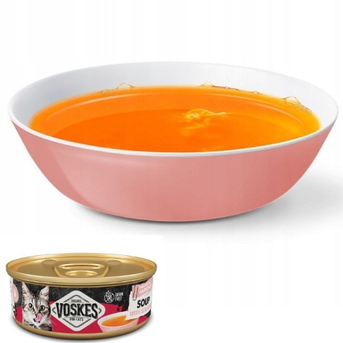 Zupa bulion dla kota z łososiem Voskes Cat soup with Salmon 50g bez zbóż