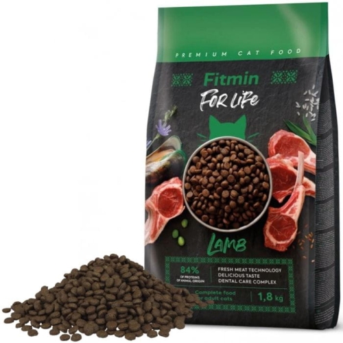 FITMIN Cat For Life Adult Lamb karma sucha dla kota 1,8kg