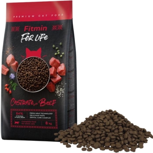 Fitmin For Life Castrate Beef Dla Sterylizowanych Kotów Adult Wołowina 8kg