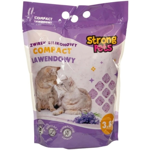 STRONG PETS żwirek silikonowy 3,8l comp.lawenda