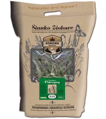 Natural-Vit Sianko ziołowe z pokrzywą 400g Gryzoń królik