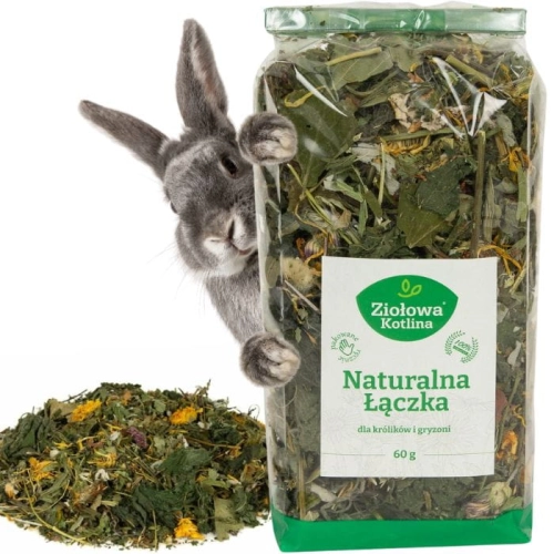 Ziołowa Kotlina dla królika gryzoni Naturalna łączka 60g