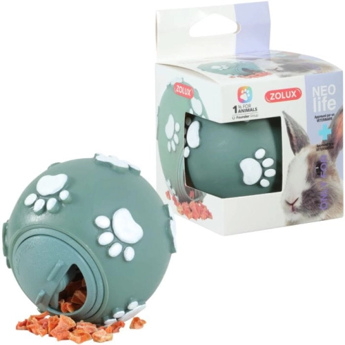 Zolux Kula na przysmaki dla królika NEOLIFE średnica 7cm zielona