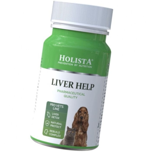 Holista Liver Help 90 tab Wsparcie wątroby psa i kota Ostropest plamisty