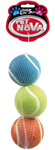 Pet Nova Piłki tenisowe pływające dla psa 6cm 3sztuki