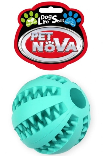 Pet Nova Piłka superdental Baseball 7cm, miętowa