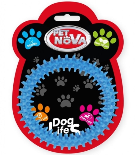 Pet Nova Ringo dental 12,5cm niebieski, aromat mięta
