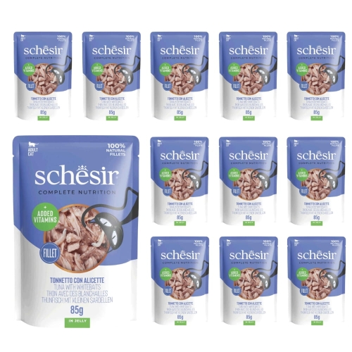 Schesir saszetka tuńczyk/szprotka w galarecie 12x85g