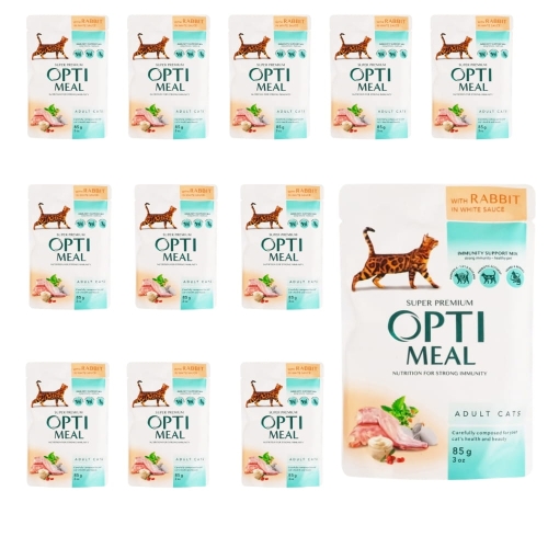 Opti Meal saszetka  z królikiem  12x85g