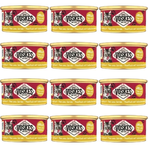 Mokra karma dla kota Voskes TUNA YELLOWTAIL Tuńczyk z seriolą 12 x 85g