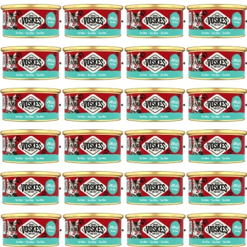 Mokra karma dla kota Voskes SARDINE Sardynki w galarecie 24 x 85g
