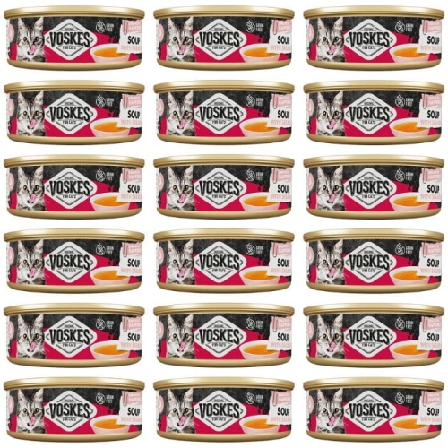 Zupa bulion dla kota z łososiem Voskes Cat soup with Salmon 18 x 50g