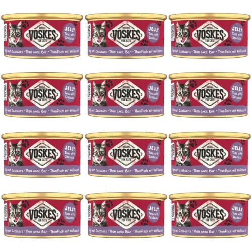 Mokra karma dla kota Voskes TUNA WITH SEABASS Tuńczyk z okoniem 12 x 85g