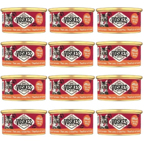Mokra karma dla kota Voskes TUNA WITH SHRIMP Tuńczyk z krewetką 12 x 85g