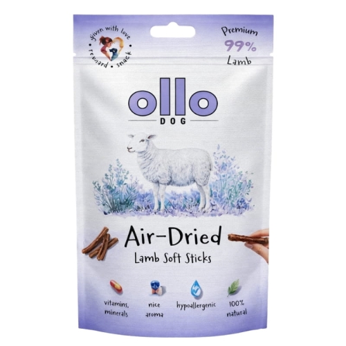 Ollo Air Dried Lamb Sticks 80g