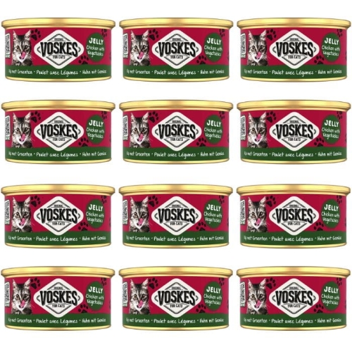 Mokra karma dla kota Voskes CHICKEN VEGETABLES Kurczak z warzywami 12 x 85g