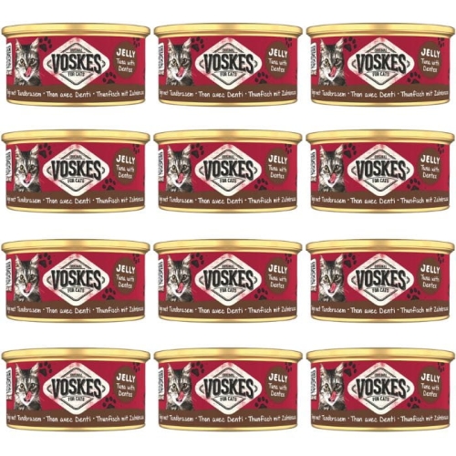 Mokra karma dla kota Voskes TUNA WITH DENTEX Tuńczyk z kielcem 12 x 85g