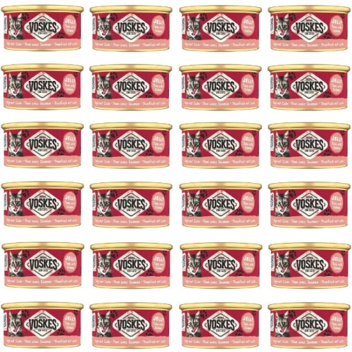 Mokra karma dla kota Voskes TUNA WITH SALMON Tuńczyk z łososiem 24 x 85g