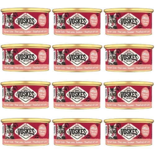 Mokra karma dla kota Voskes TUNA WITH SALMON Tuńczyk z łososiem 12 x 85g