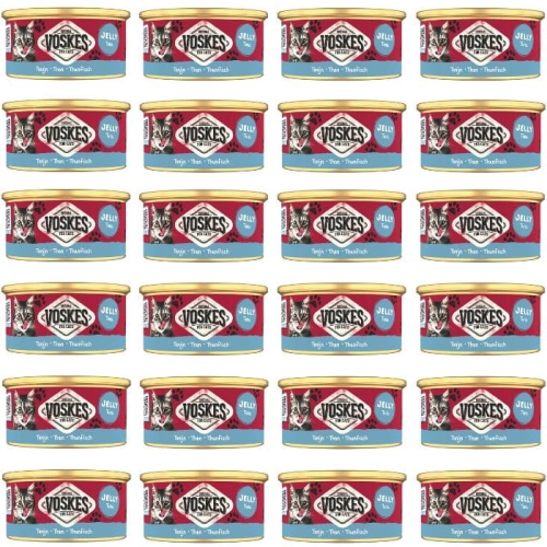 Mokra karma dla kota Voskes JELLY TUNA Tuńczyk galaretka Naturalny 24 x 85g