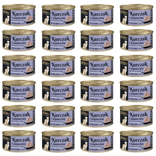 Nekko Supreme Mokra karma dla kota JAGNIĘCINA W BULIONIE Puszka 24 x 80g