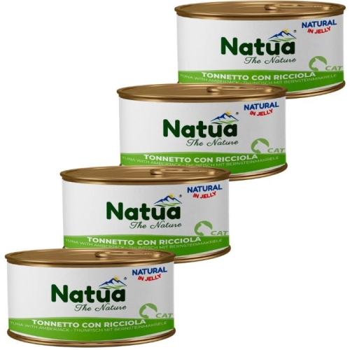 Natua Cat Tuńczyk z seriolą w galaretce 24 x 85g Naturalna karma dla kota