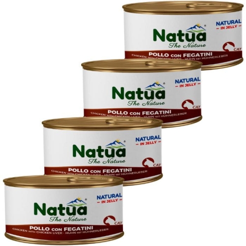 Natua Cat Kurczak z wątróbką w galaretce 24 x 85g Naturalna karma dla kota