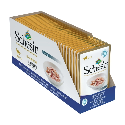 Schesir Karma dla kota Tuńczyk z okoniem morskim w galaretce 30 x 50g