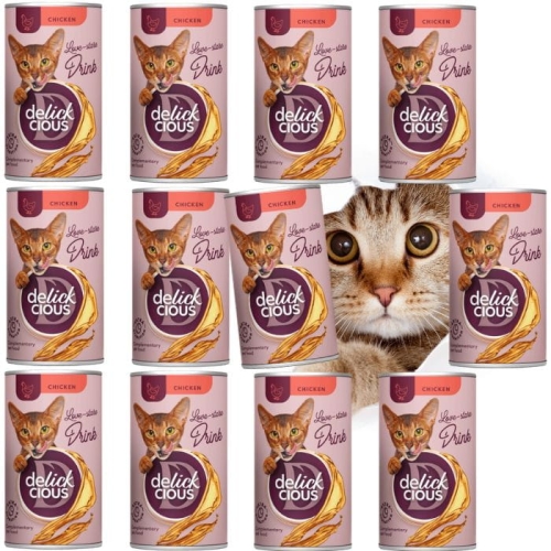 Delickcious Napój dla Kota z Kurczakiem 12 x 140g