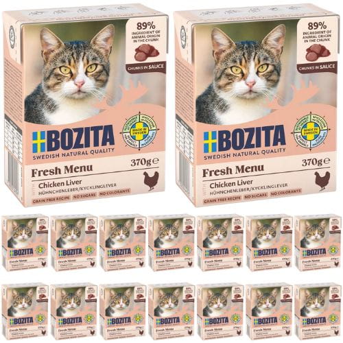 Bozita Wątróbka z kurczaka w sosie 16 x 370g Mokra karma dla kota