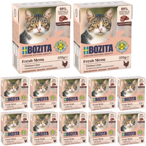 Bozita Wątróbka z kurczaka w sosie 12 x 370g Mokra karma dla kota