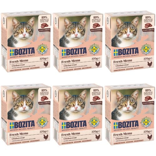 Bozita Wątróbka z kurczaka w sosie 6 x 370g Mokra karma dla kota
