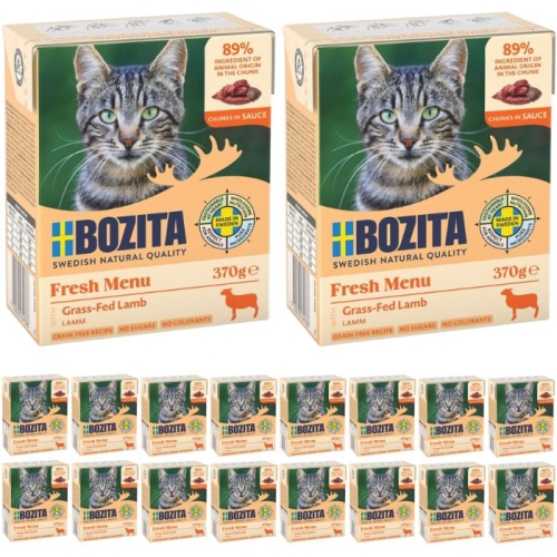 Bozita Cat Mokra karma dla kota Jagnięcina w sosie 18 x 370g
