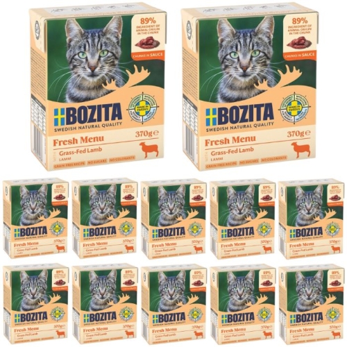 Bozita Cat Mokra karma dla kota Jagnięcina w sosie 12 x 370g