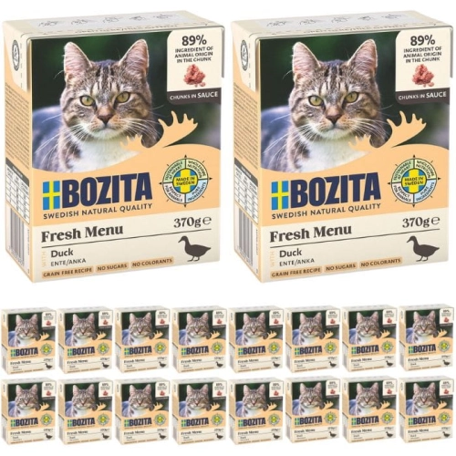 Bozita Cat Mokra karma dla kota Kaczka w sosie 18 x 370g