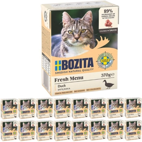 Bozita Cat Mokra karma dla kota Kaczka w sosie 16 x 370g