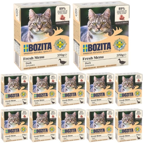 Bozita Cat Mokra karma dla kota Kaczka w sosie 12 x 370g