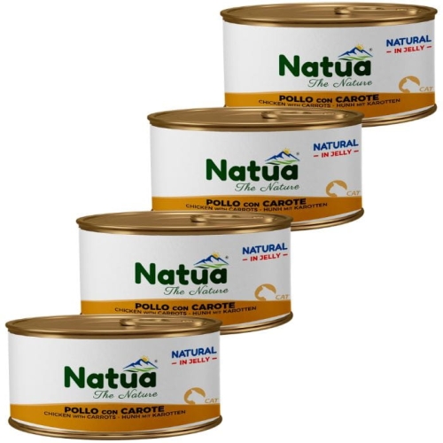 Natua Cat Kurczak z marchewką w galaretce 24 x 85g Naturalna karma dla kota