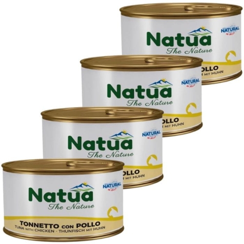 Natua Cat Tuńczyk z kurczakiem w galaretce 24x 85g Naturalna karma dla kota