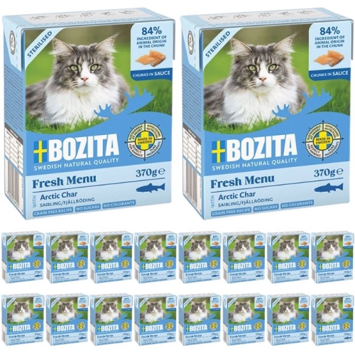 Bozita Cat Sterilised Pstrąg górski w sosie 18 x 370g Mokra karma dla kota