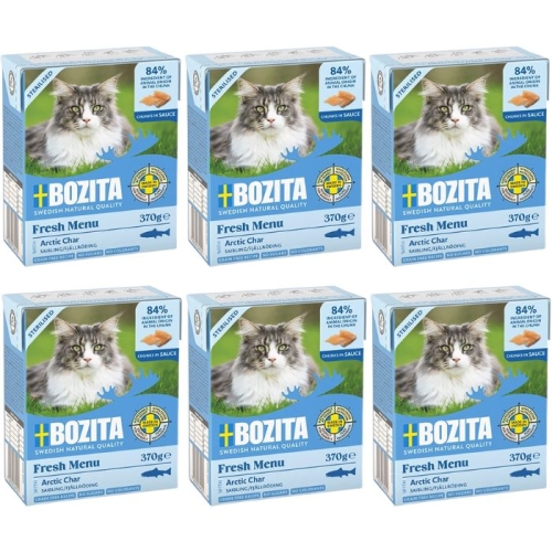 Bozita Cat Sterilised Pstrąg górski w sosie 6 x 370g Mokra karma dla kota