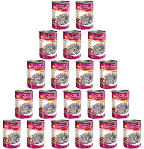 Super Benek Bezzbożowe kąski z kaczką dla kota 20 x 415g