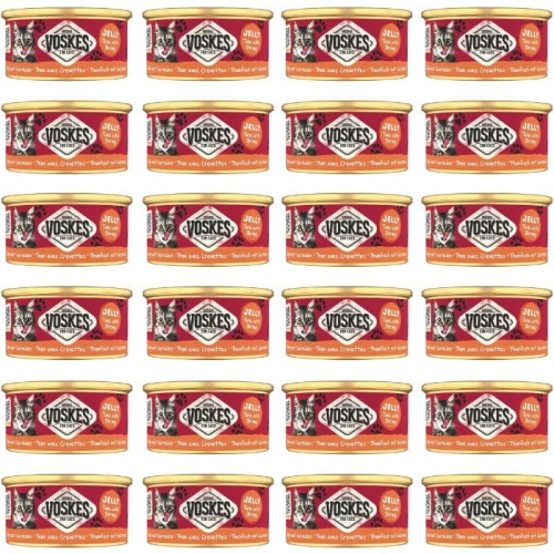 Mokra karma dla kota Voskes TUNA WITH SHRIMP Tuńczyk z krewetką 24 x 85g