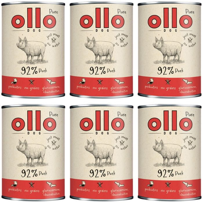 Ollo Pure Wieprzowina Mono monobiałkowa mokra karma dla dorosłego psa 6x 850g
