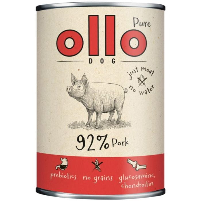 Ollo Pure Wieprzowina Mono monobiałkowa mokra karma dla dorosłego psa 6x 850g