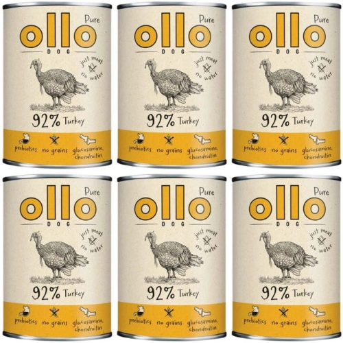 Ollo Pure Indyk Mono monobiałkowa mokra karma dla dorosłego psa 6x 850g