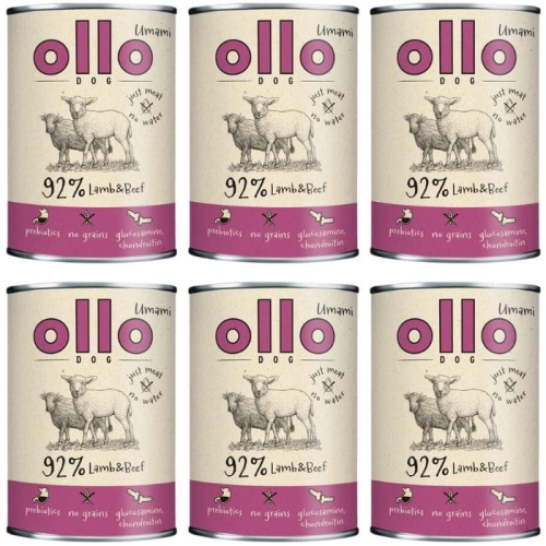 Ollo Umami Jagnięcina i Wołowina Karma mokra dla psa 6x 850g hypoalergiczna